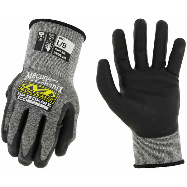 MECHANIX WEAR Gray Nitrile dipped Nitrile/Polyester Construction Gloves 1 -Pairs