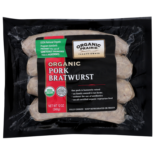 ORGANIC PORK BRATWURST, ORGANIC