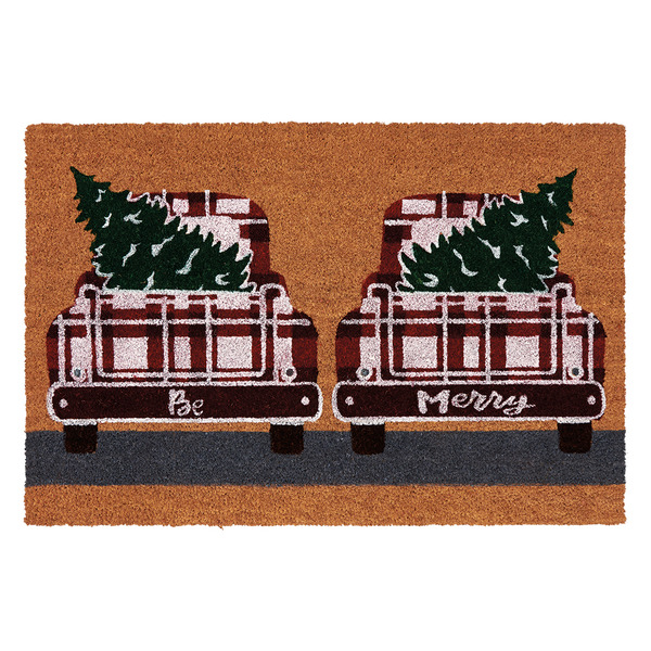 ALDI Merry Moments Gnomes Holiday Coir Mat 24" x 36" SameDay