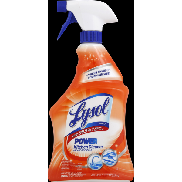 Lysol Kitchen Cleaner Power Grease Sparkle 22 Fl Oz Instacart