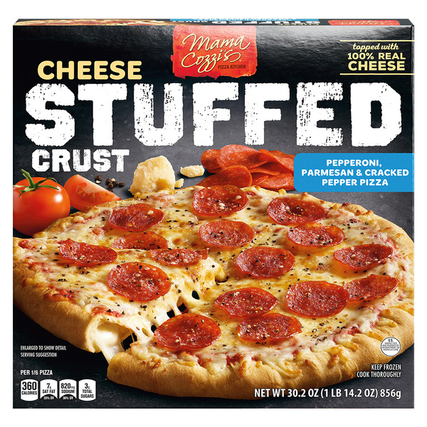 Mama Cozzi's Pizza Kitchen Stuffed Crust Cracked Pepper Pepperoni Parm
