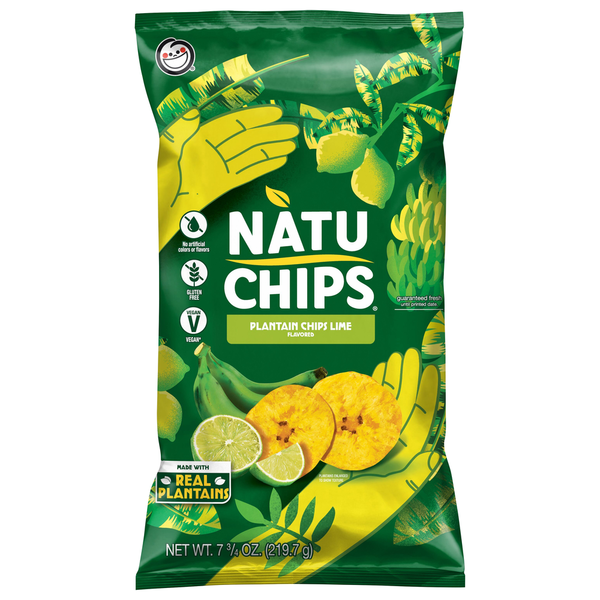 Frito-Lay NATUCHIPS Plantain Chips, Lime Flavored Same-Day