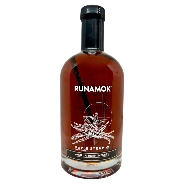 Runamok Organic Vanilla Bean Infused Maple Syrup, 25.4 fl oz