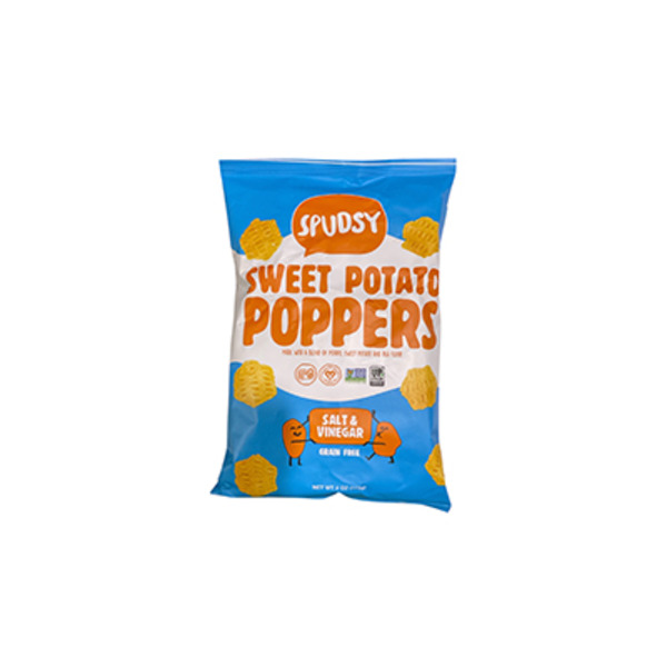 Spudsy Sweet Potato Poppers, Salt & Vinegar, Grain Free