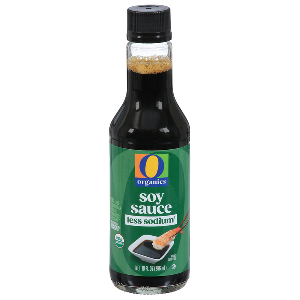 O Organics Soy Sauce, Less Sodium