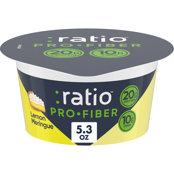 Ratio Pro-Fiber Lemon Meringue Yogurt Cultured Dairy Snack Cup