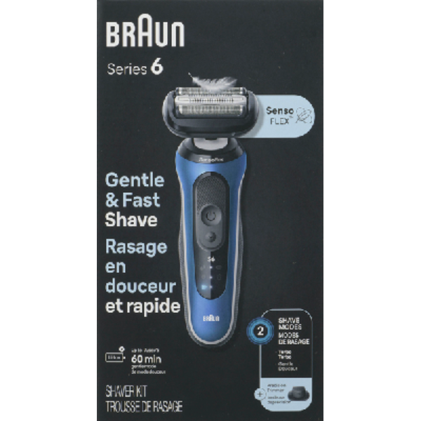 Braun Series 6 6120s Solo Electric Shaver - Navy Blue Same-Day Delivery ...