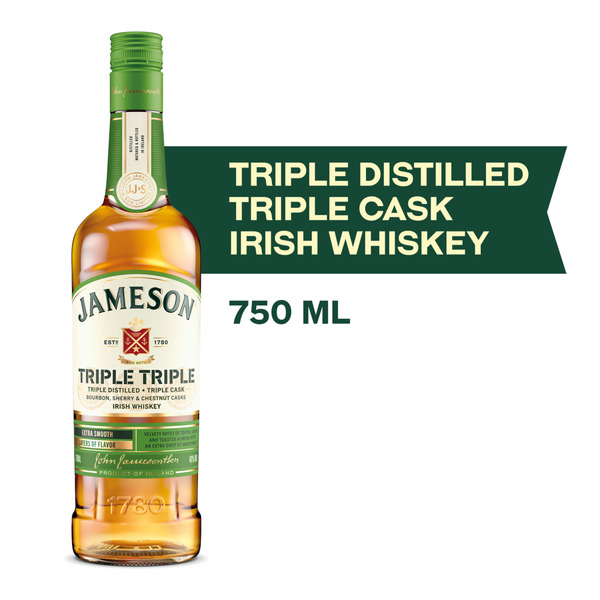 Jameson Triple Triple Irish Whiskey Same-Day Delivery | Binny's