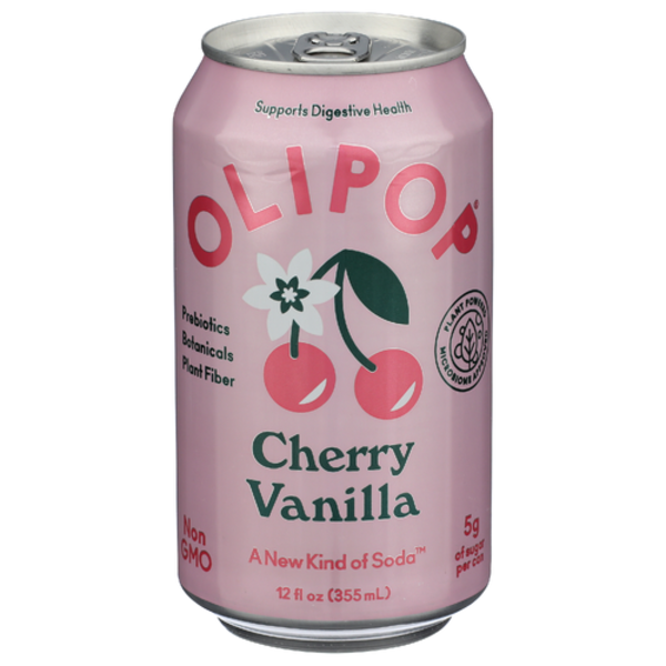 Olipop Cherry Vanilla Prebiotic Sparkling Tonic