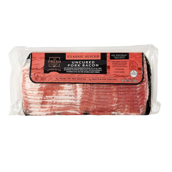 The Fresh Market Uncured Pork Classic Sliced Bacon Same-Day Delivery or ...
