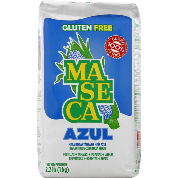 Maseca Masa Flour, Gluten Free, Blue Corn, Instant (2.2 lb) from
