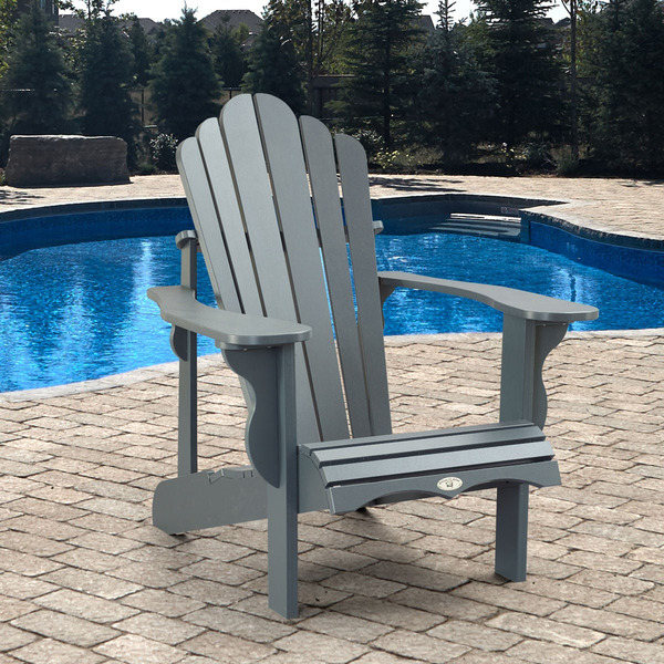 Leisure Line Adirondack Chair, Gray Same-Day Delivery | Costco