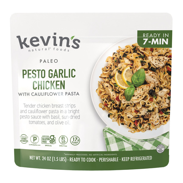 Kevin's Natural Foods Pesto Garlic Chicken With Cauliflower Pasta