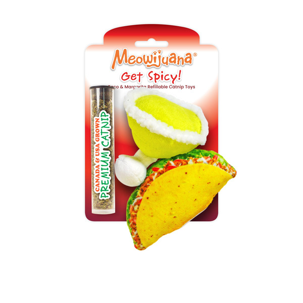 Meowijuana Get Spicy! Taco Margarita Catnip Toy