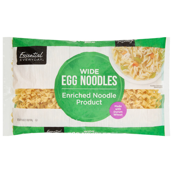 Essential Everyday Wide Egg Noodles - 16 oz Same-Day Delivery