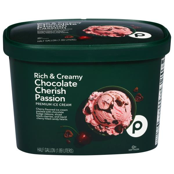 Publix Ice Cream, Classic, Chocolate Cherish Passion Same-Day