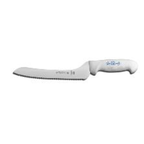 Dexter - SG163-9SC SofGrip 9" Scalloped Offset Sandwich Knife, White Handle