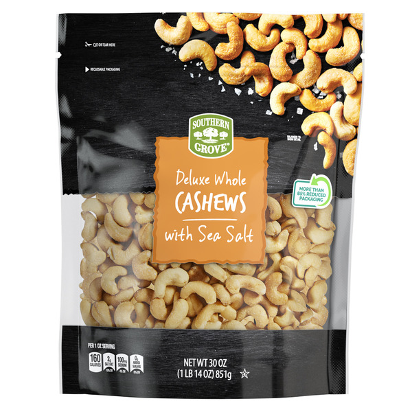 Southern Grove Deluxe Whole Cashews with Salt