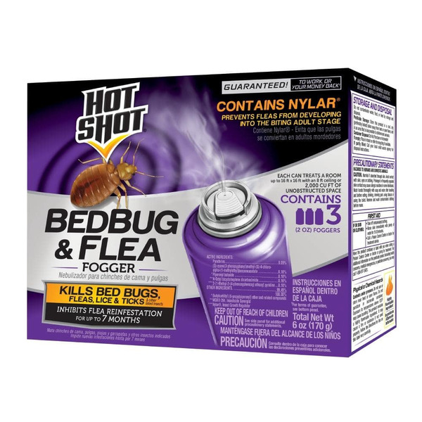 Hot Shot 2 Oz. Bed Bug And Flea Killer Fogger (3-count)