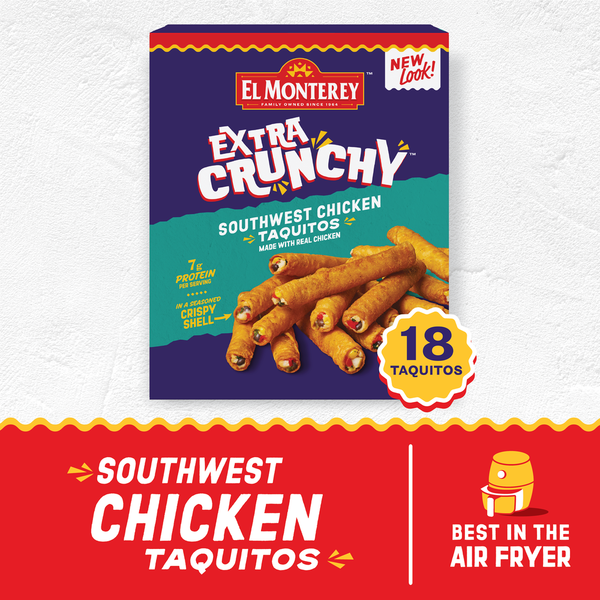 El Monterey Southwest Chicken Extra Crunchy Taquitos