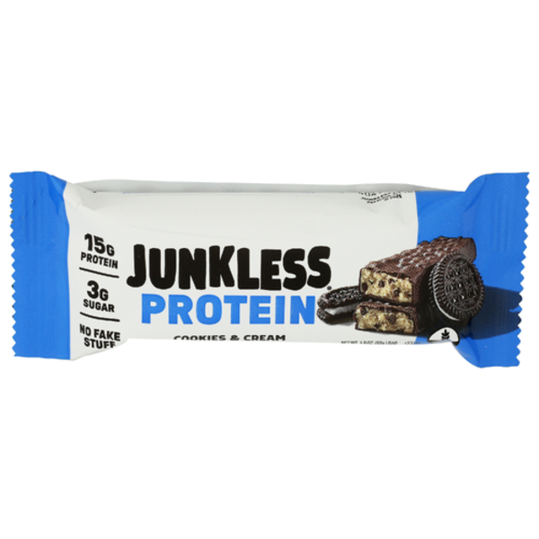 Junkless Junkless Cookies & Cream Protein Bar — product image