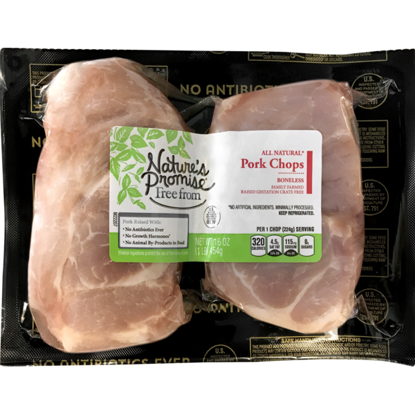 Nature's Promise Boneless Pork Chops (16 oz) Instacart