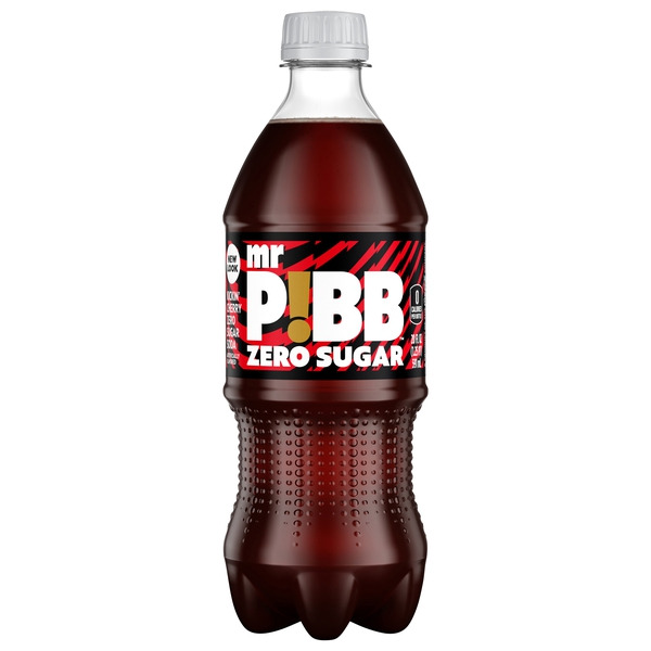 Mr Pibb Zero Sugar Cherry Soda Bottle Same-Day Delivery or Pickup