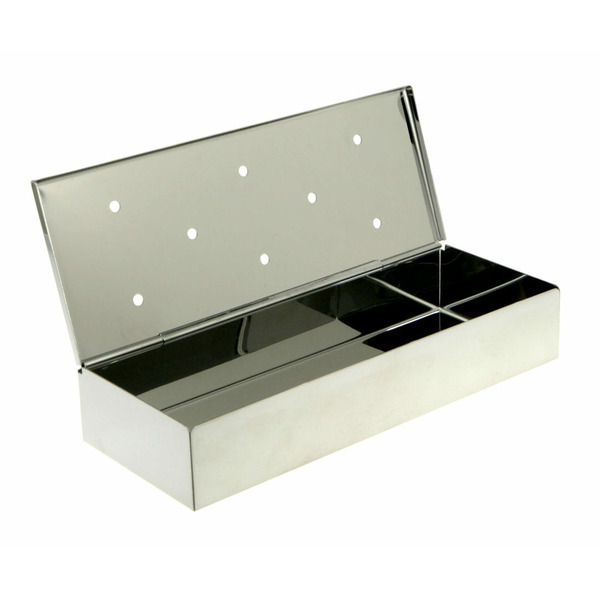Master Forge 3.6-in L x 9 W x 1.7 H Stainless steel Smoker Box Hinged Top