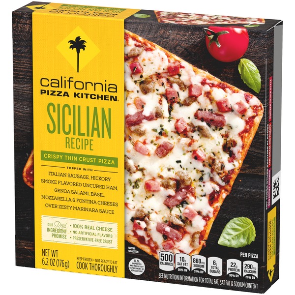 California Pizza Kitchen Crispy Thin Crust Frozen Pizza Sicilian