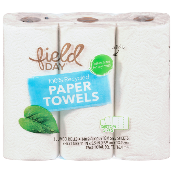 FIELD DAY 2-Ply Jumbo Rolls Paper Towels