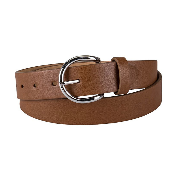 LC Lauren Conrad Women's & Plus Stretch Trouser Belt - Saddle