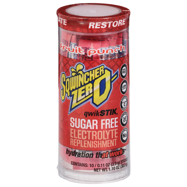 Sqwincher Zero Electrolyte Replenishment, Sugar Free, Fruit
