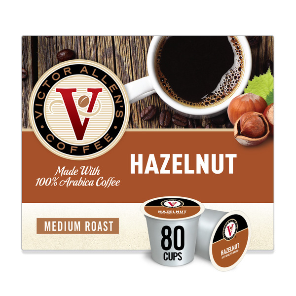 Victor Allen's Coffee Hazelnut Flavored, Medium Roast, Single