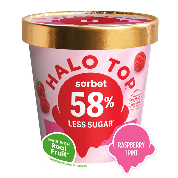 Halo Top Raspberry Fruit Sorbet Same-Day Delivery or Pickup | Fairplay ...