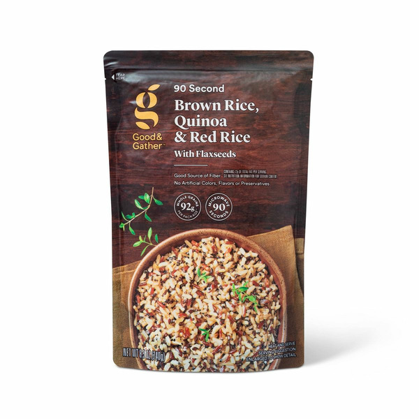 Target Good & Gather Brown Quinoa & Red 90 Second Rice With Flaxseeds ...