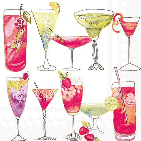 Ideal Home Range Sweet White Paper Cocktail Napkins