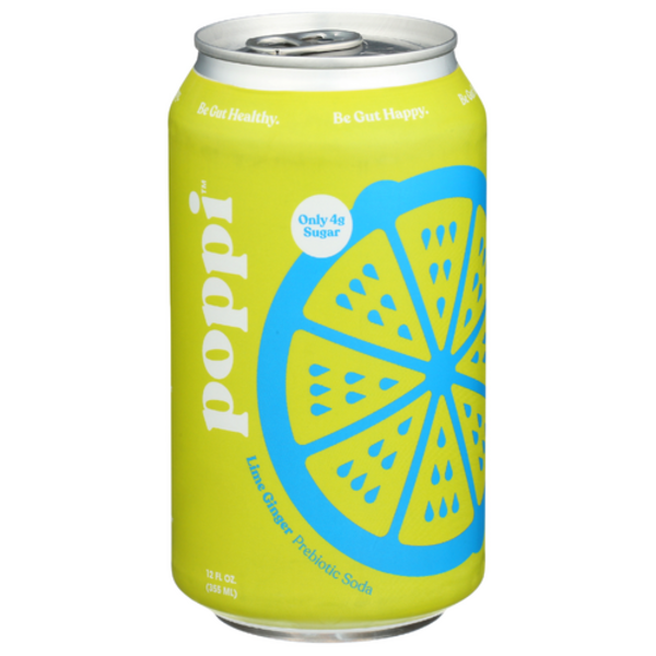 Poppi Lime Ginger Prebiotic Soda Same-Day Delivery or Pickup
