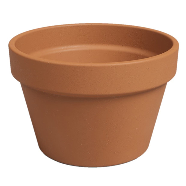 Artevasi 14.4-in W x 14.5-in L x 8.2-in H Terracotta Terracotta Round Indoor Planter