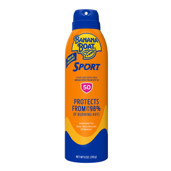 Banana Boat Sunscreen Spray, Clear, Broad Spectrum SPF 50 - 1 oz