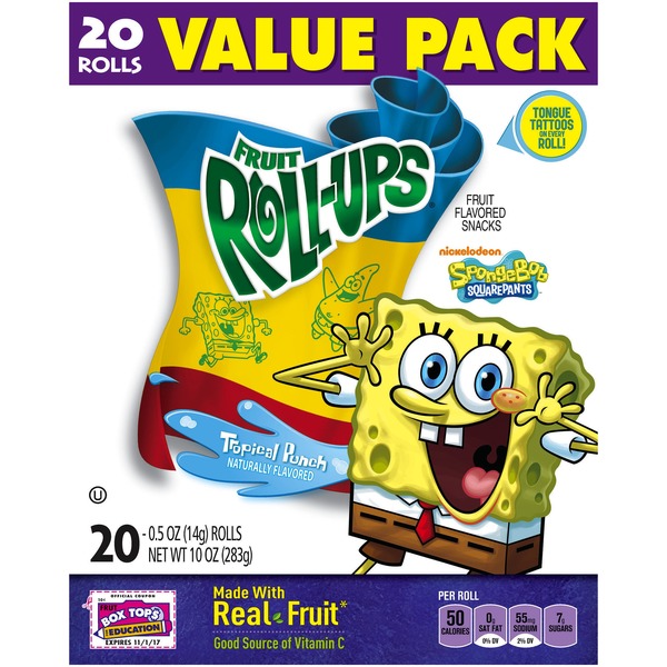 Spongebob Squarepants Fruit Snacks