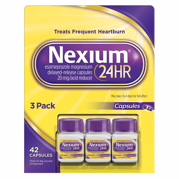 Nexium 24HR Acid Reducer 20 mg., 42 Capsules