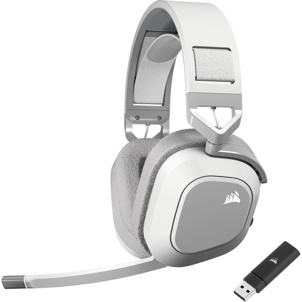 CORSAIR HS80 MAX Wireless Gaming Headset for PC, Mac, PS5, PS4 & Mobile - White