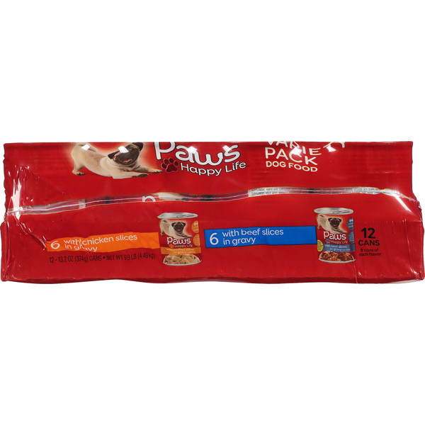 Paws Happy Life Dog Food, Variety Pack (12 each) Instacart