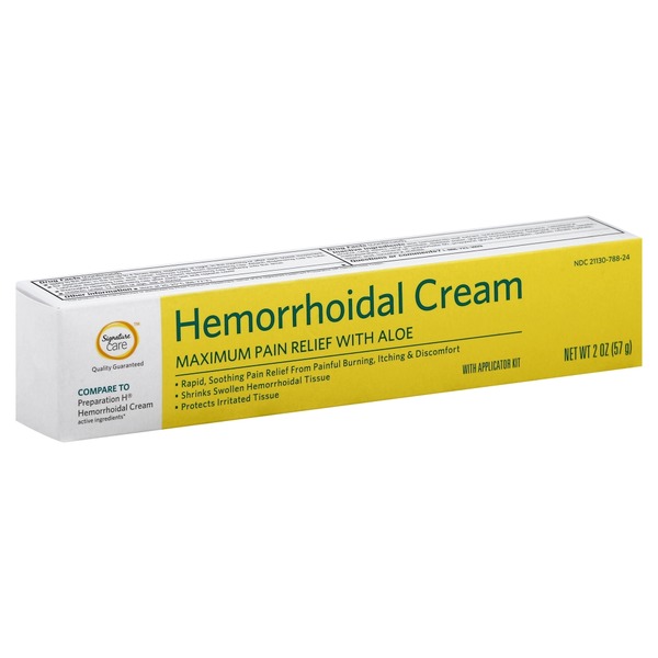 Signature Care Hemorrhoidal Cream + Aloe Maximum Strength Pain Relief