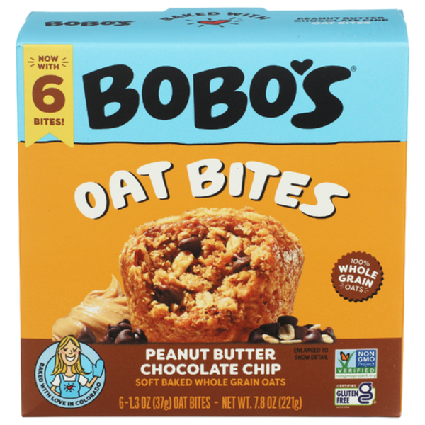 Bobo's Peanut Butter Chocolate Chip Oat Bites 6 Pack