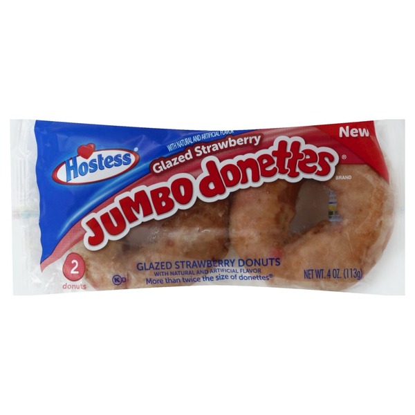 Hostess Donuts, Glazed Strawberry (4 each) Instacart