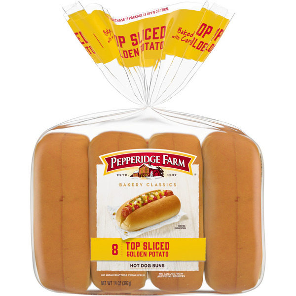 Pepperidge Farm Top Sliced Golden Potato Hot Dog Buns Same-Day