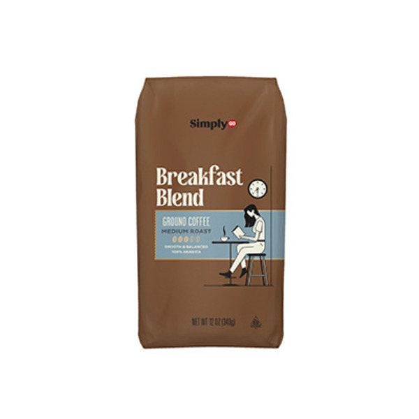 Simply GO Breakfast Blend Medium Roast Ground Coffee