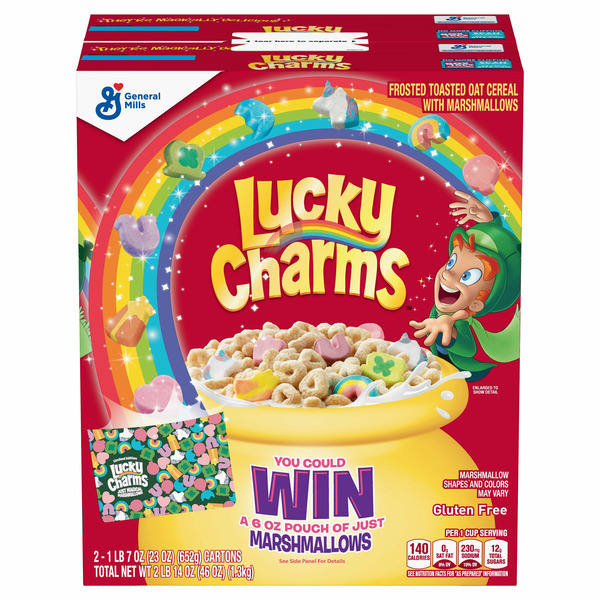 General Mills, Lucky Charms Cereal, 23 oz, 2-count