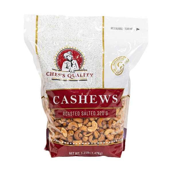 Chef's Quality - Cashews, Roasted & Salted - 3.25 lbs